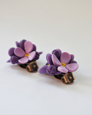 Cercei buchetel de liliac