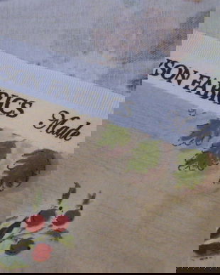 Cupon bumbac cu flori