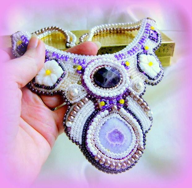Promotie! Soft purple agate Druzy / Podoabe pe viata