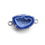 Conector cu agata druzy  in rama argintata