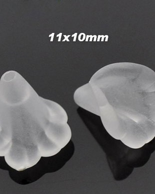 9675 - (100b) Floare clopotel acril frosted