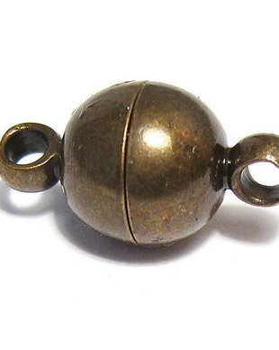 Inchizatoare cu magnet, 11.5x6 mm, bronz