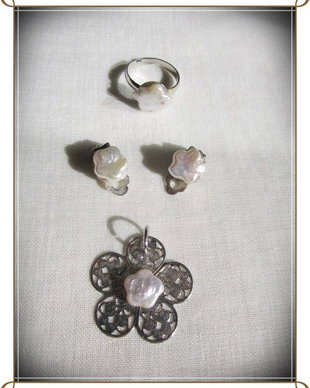 SET - PERLE NATURALE ALBE