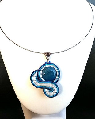 Pandantiv soutache agat