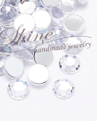Cabochon transparent, 8mm