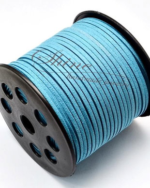 Snur Suede Dodger Blue, 3.0x1.4mm