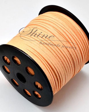 Snur Suede Sandy Brown, 3.0x1.4mm