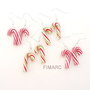 ''Candy cane cu aroma de Iarna''- cercei atarnatori