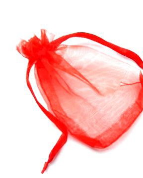 LAE45 - saculet organza rosu