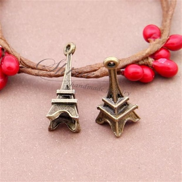 Charm Eiffel Tower, bronz antichizat