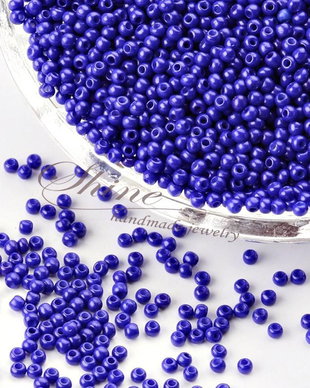 Margele de nisip Midnight Blue, 2x1.5mm (20gr)