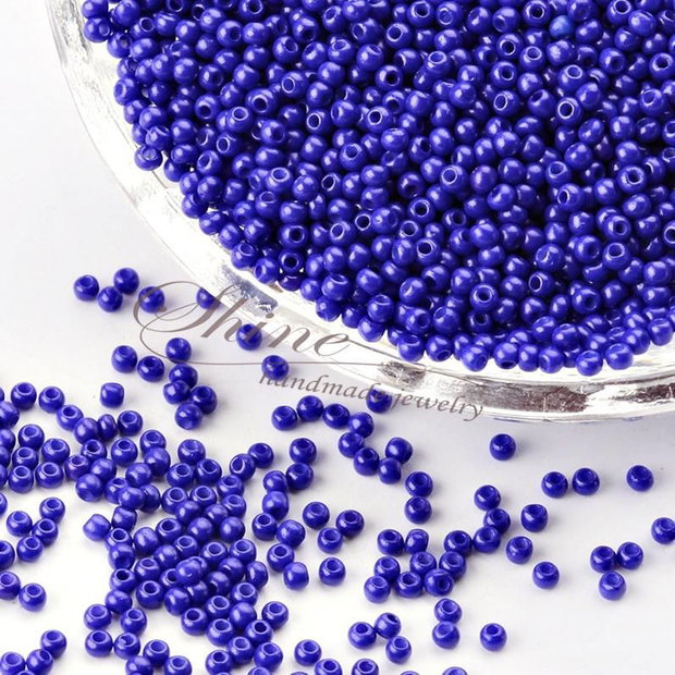Margele de nisip Midnight Blue, 2x1.5mm (20gr)