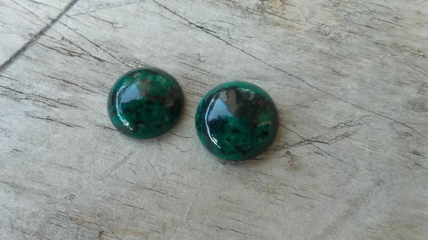 Cabochon crisocola 18 mm (2 bucati)