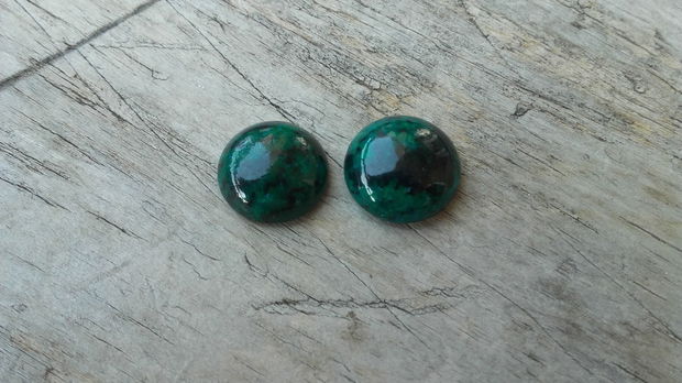 Cabochon crisocola 18 mm (2 bucati)