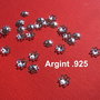 Capacel floare perforata din argint .925 rodiat aprox 6x1.5 mm