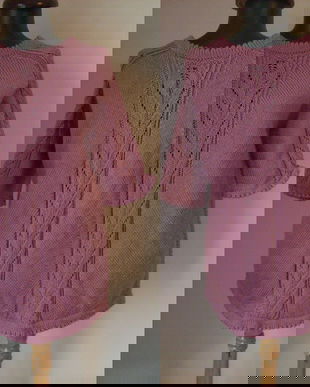 PULOVER LILA TRICOTAT MANUAL