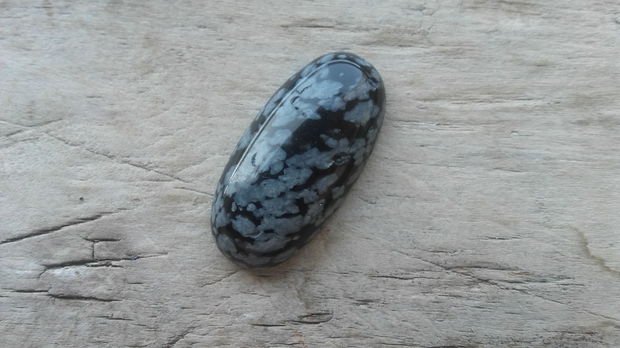 Cabochon obsidian 30x15 mm