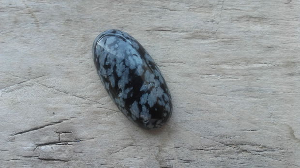 Cabochon obsidian 30x15 mm