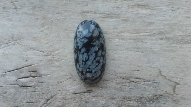 Cabochon obsidian 30x15 mm