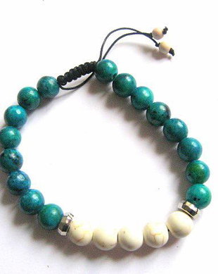 bratara unisex crisocolla si howlite 30171