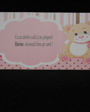 Plic de bani botez fetita