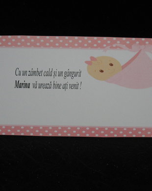 Plic de bani botez fetita