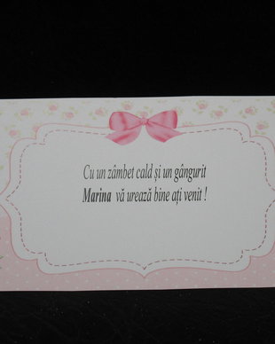 Plic de bani botez fetita