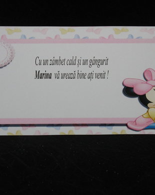 Plic de bani botez fetita