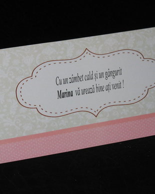 Plic de bani botez fetita