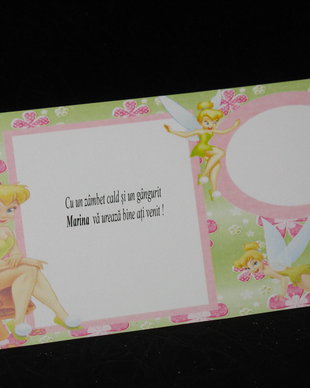 Plic de bani botez fetita tematica Tinkerbell