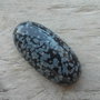 Cabochon obsidian 30x15 mm