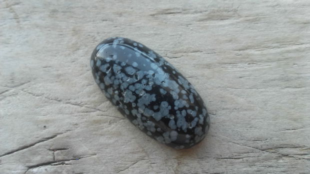 Cabochon obsidian 30x15 mm