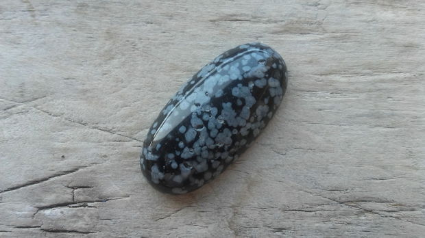 Cabochon obsidian 30x15 mm