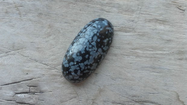 Cabochon obsidian 30x15 mm