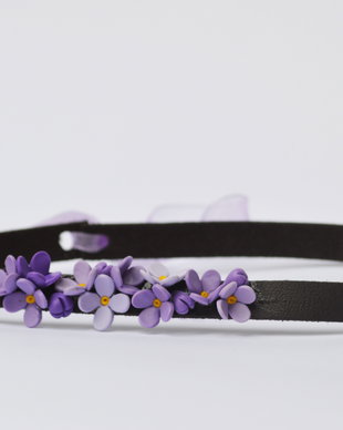 Choker flori de liliac