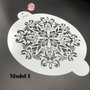 9885 - Stencil / sablon, plastic flexibil, mandala, floare