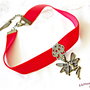 Colier choker Zana roșie