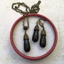 set jad negru vintage