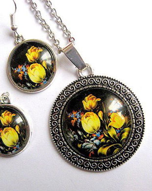 Set bijuterii model floral 30202