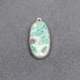 Conector ruby fuchsite  in rama argintata