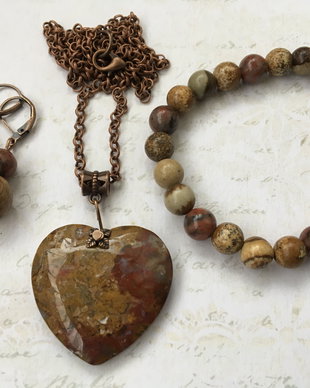 Set inima jasper