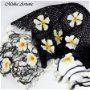REZERVAT -Sal crosetat si impaslit cu flori albe