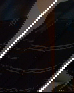 FUSTA BROWN STOFA PLISATA