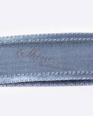 Panglica organza Steel Blue, 9 mm