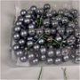 Pick glob de sticla-3 buc/set  gri mat/gri stralucitor