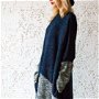 Rochie pulover - knit oversized dark blue