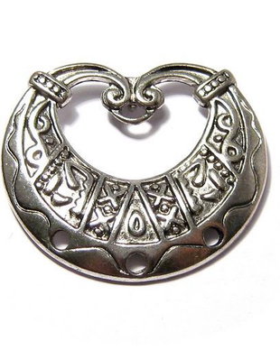 Candelabru, argintiu antichizat, 31x36 mm