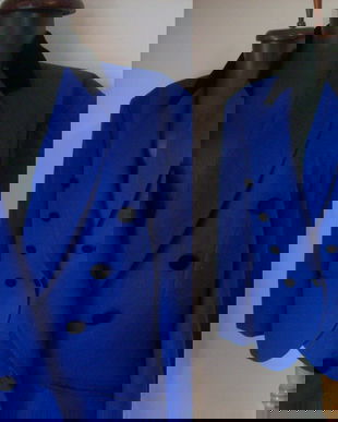 LOUIS FERAUD SACOU STOFA LANA ALBASTRU