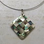 Colier pandant scoica Paua-Shell