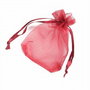 Saculet organza grena aprox. 6,5 x 8 cm
